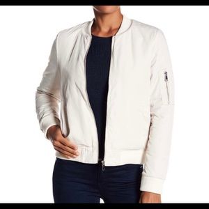 Love Token Fur Lined Bomber Jacket Champagne, xs